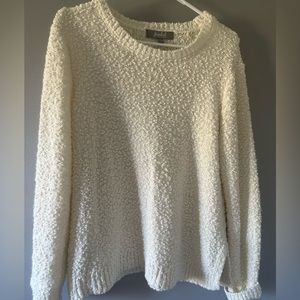 Fuzzy white sweater